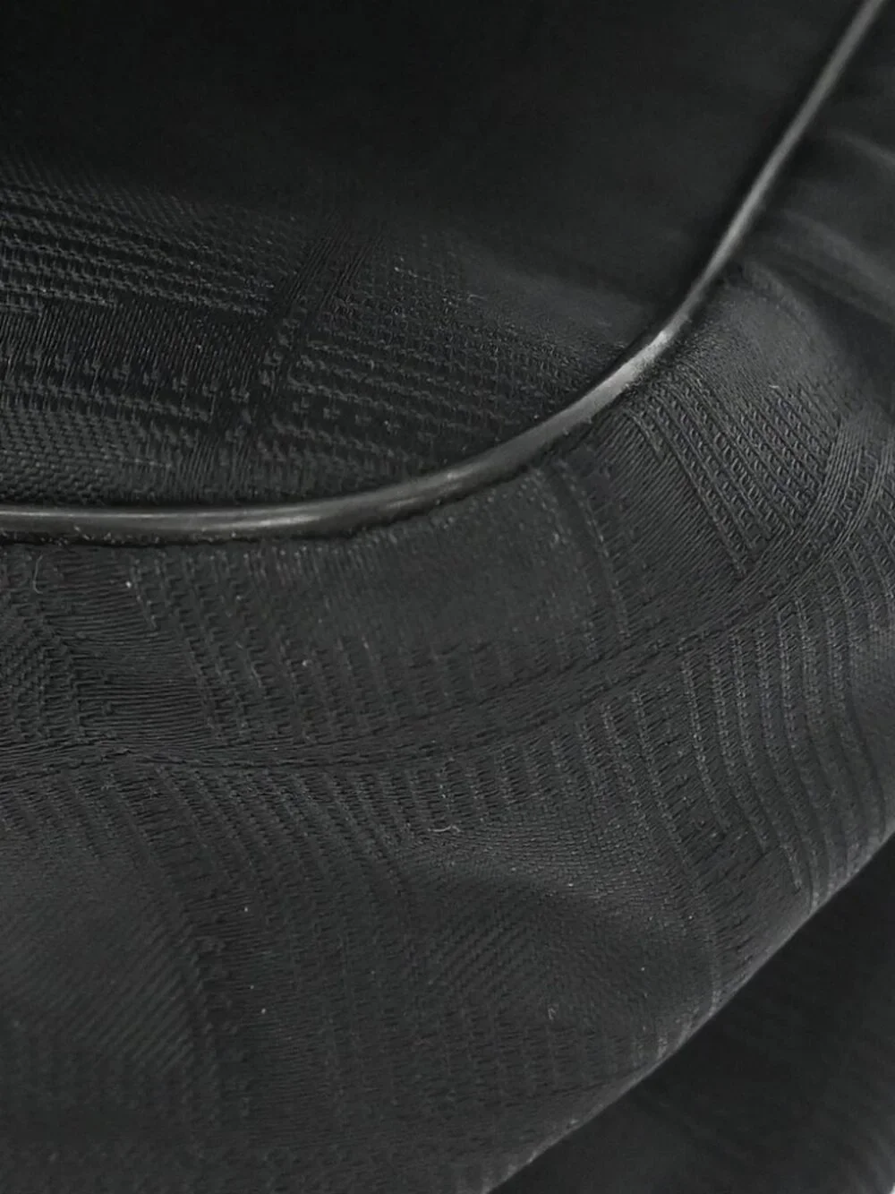 Chanel Black Jacquard Nylon Travel Line Shoulder Bag